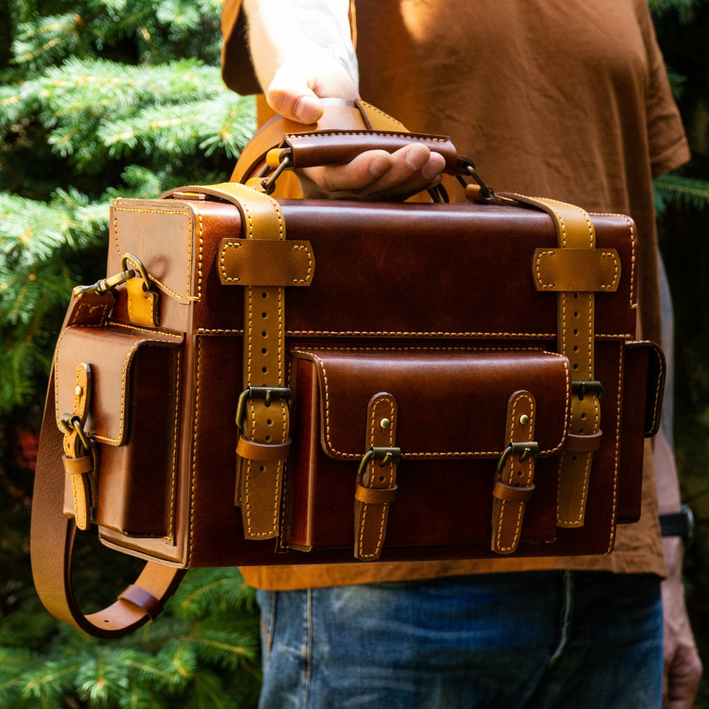 Toshiro Overbuilt Leather Work Bag