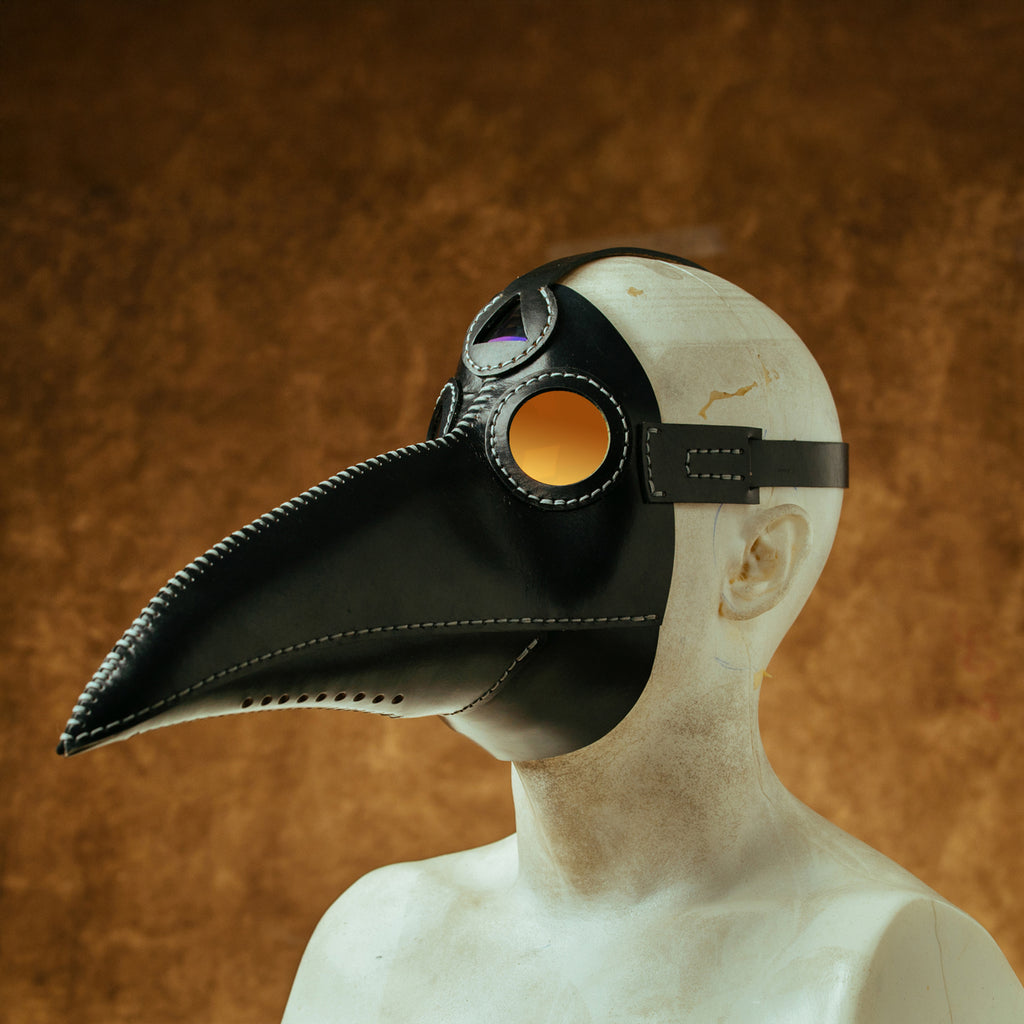 How the beak of Plague Doctor Mask is stitched